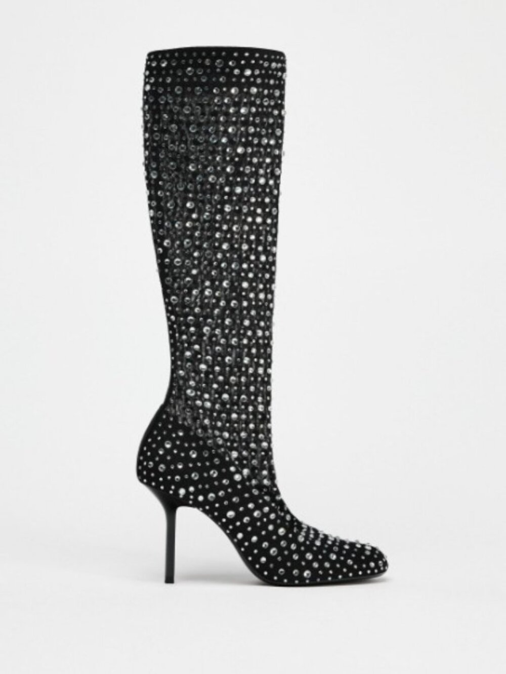 ZARA Sparkly Mesh Boots